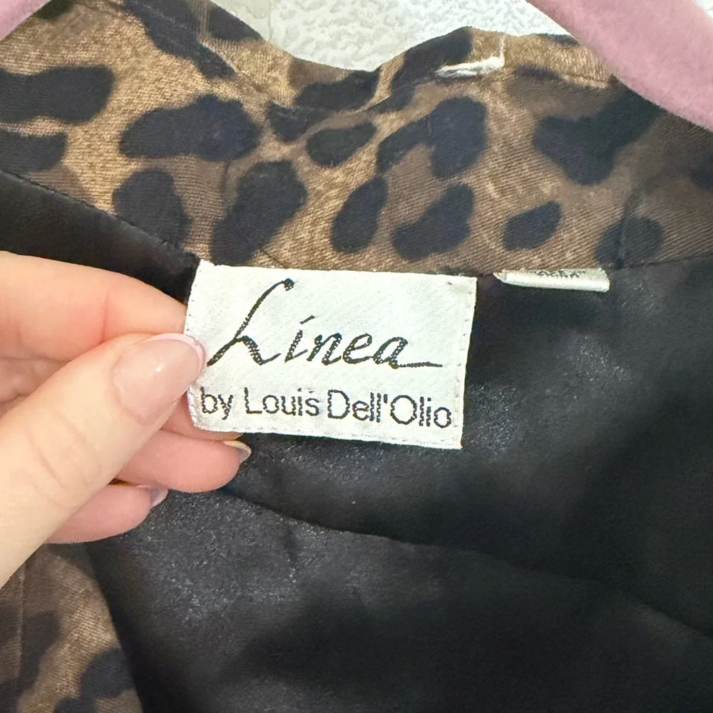 Linea by Louis Dell'Olio Animal Print Jacket Size L